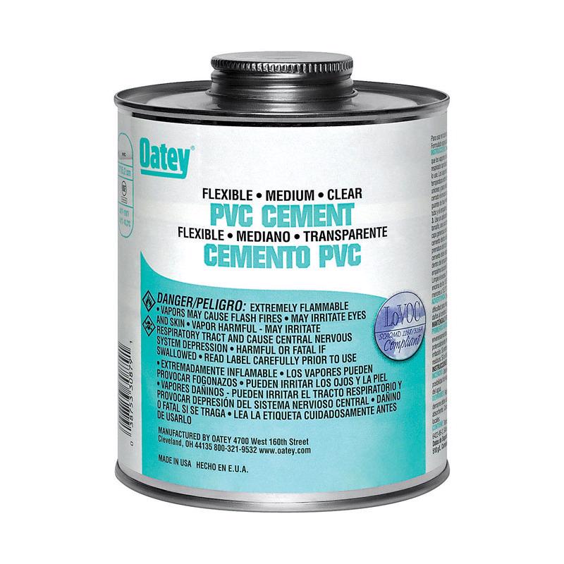 OATEY - Oatey Clear Cement For Flexible PVC 4 oz