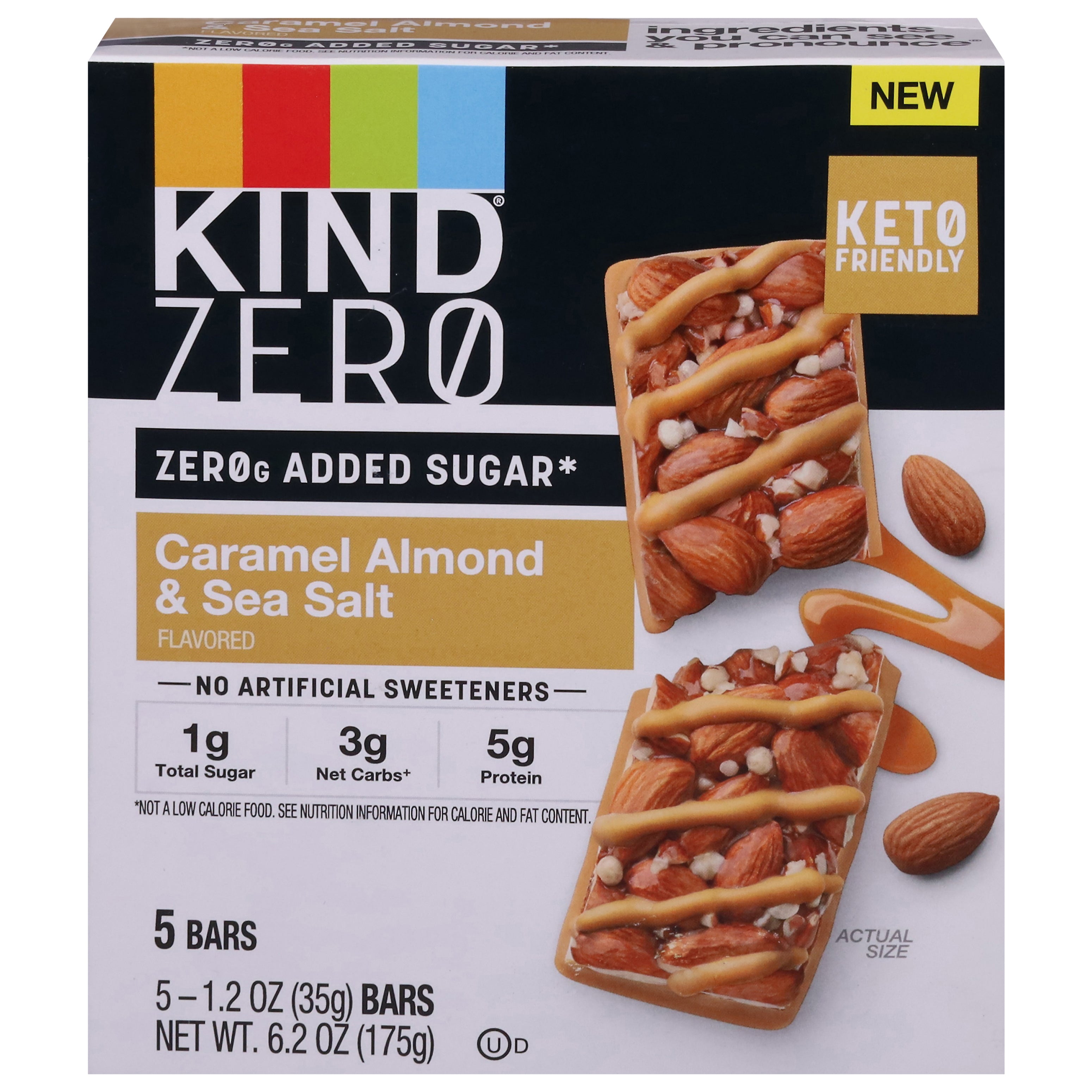 Kind Caramel Almond & Sea Salt 5 - 1.2 oz Bars - Case of 6