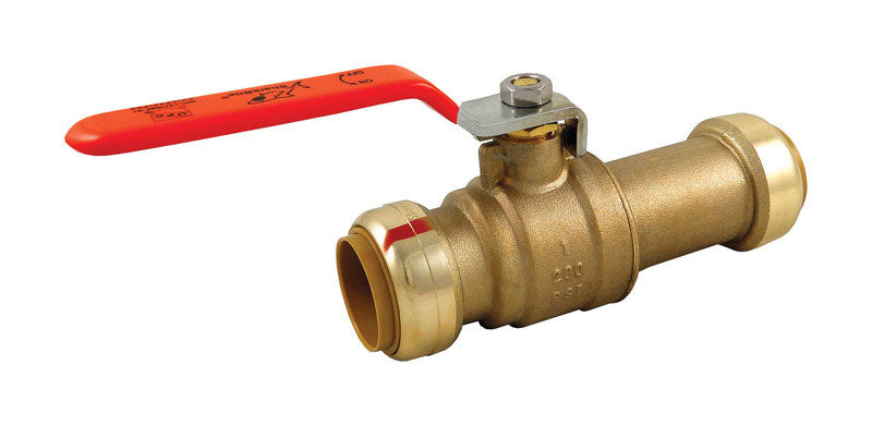 SHARKBITE - SharkBite 1 in. Brass Push Fit Slip Ball Valve Full Port