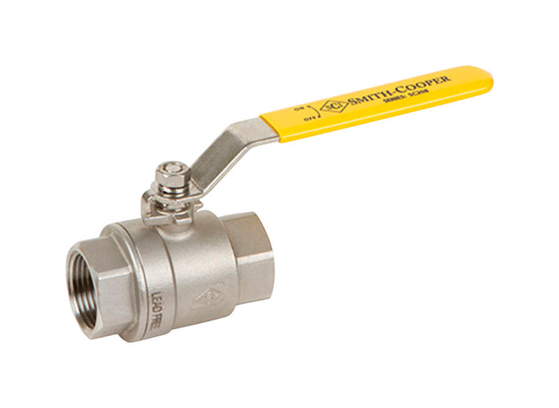 SMITH COOPER - Smith Cooper 1/4 in. 304 Stainless Steel FIP Ball Valve Full Port