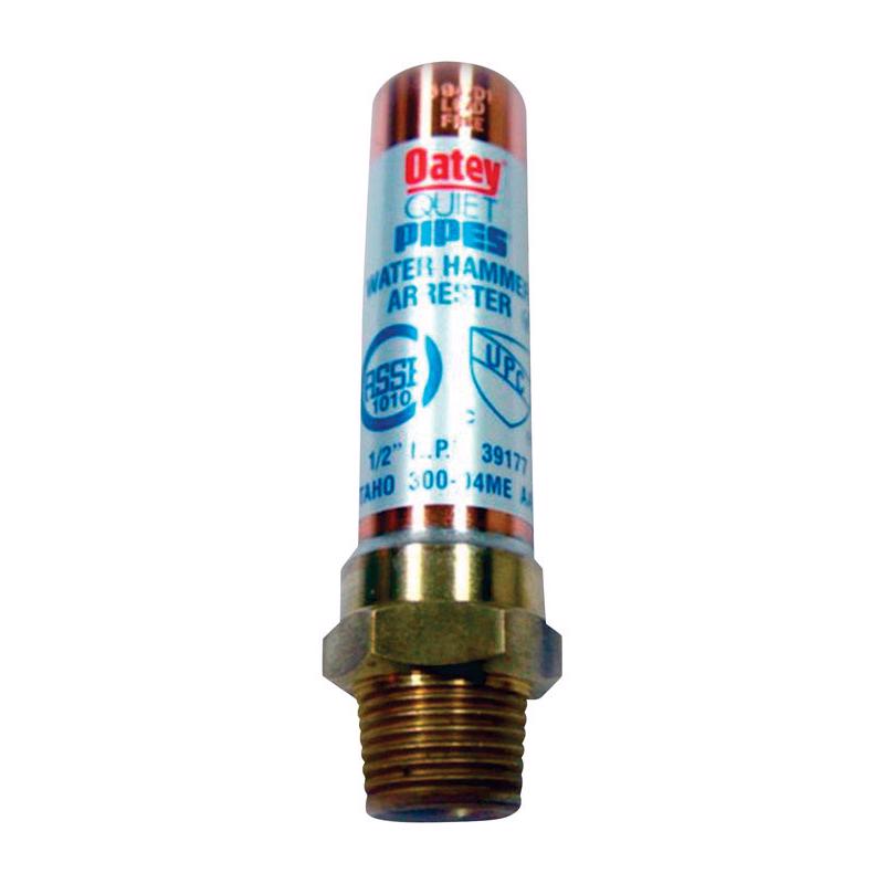 OATEY - Oatey Quiet Pipes 1/2 in. Male X 1/2 in. D Closed Copper Water Hammer Arrester 1 pk