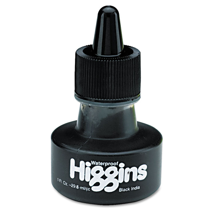 Higgins - Waterproof Pigmented Drawing Ink, 1 oz Bottle, Black