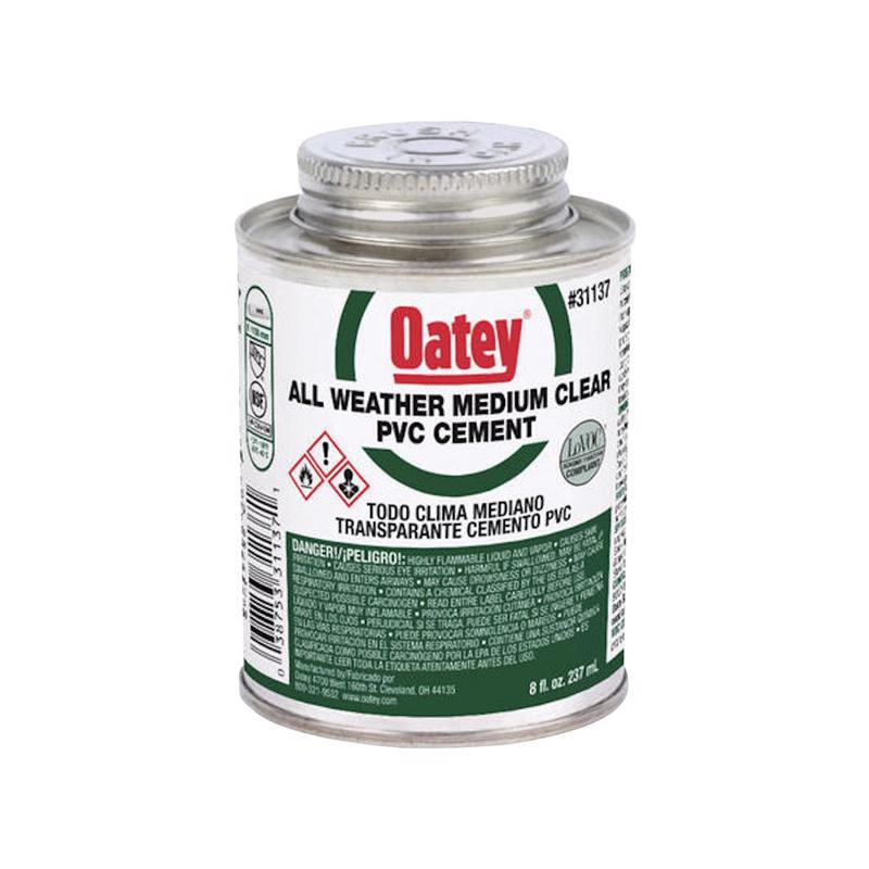 OATEY - Oatey Clear All Weather Cement For PVC 8 oz - Case of 12
