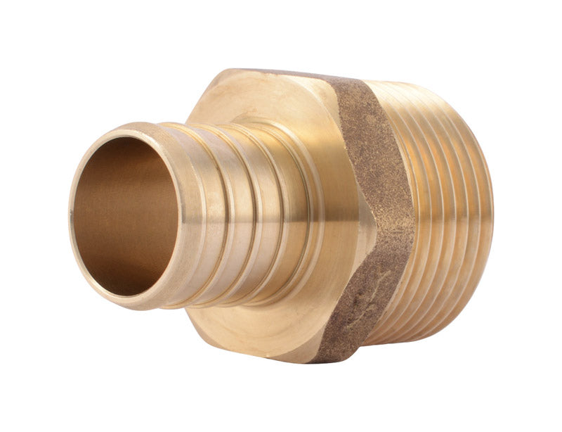 SHARKBITE - SharkBite 1 in. PEX Barb Grade X 1 in. D MPT Brass Pipe Adapter