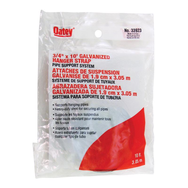 OATEY - Oatey 10 ft. Galvanized Galvanized Hanger Strap