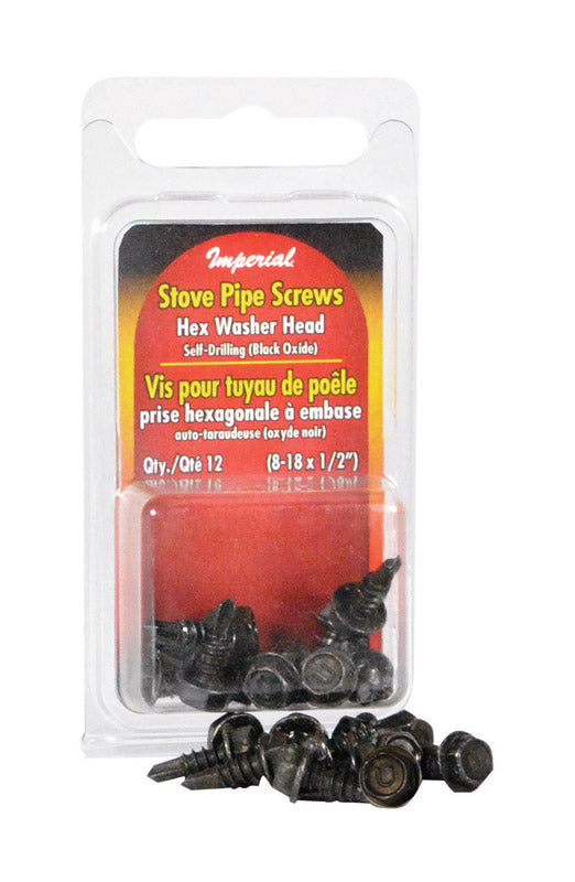 IMPERIAL - Imperial Steel Stove Pipe Screw - Case of 12