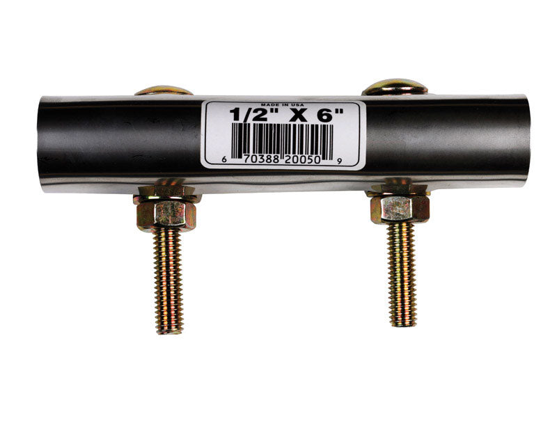 B&K - B&K 1/2 in. Galvanized 430 Stainless Steel Pipe Repair Clamp