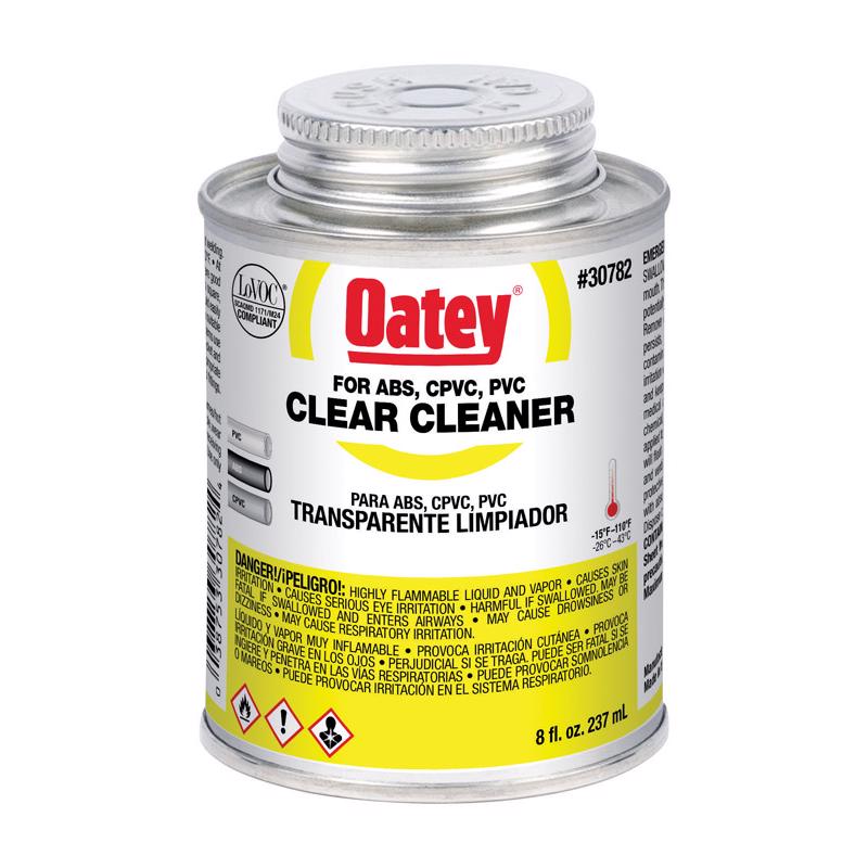 OATEY - Oatey Clear Cleaner For ABS/CPVC/PVC 8 oz
