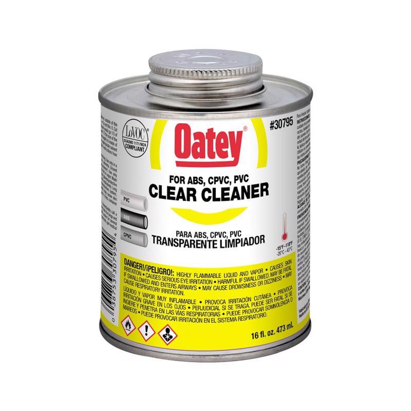 OATEY - Oatey Clear Cleaner For ABS/CPVC/PVC 16 oz