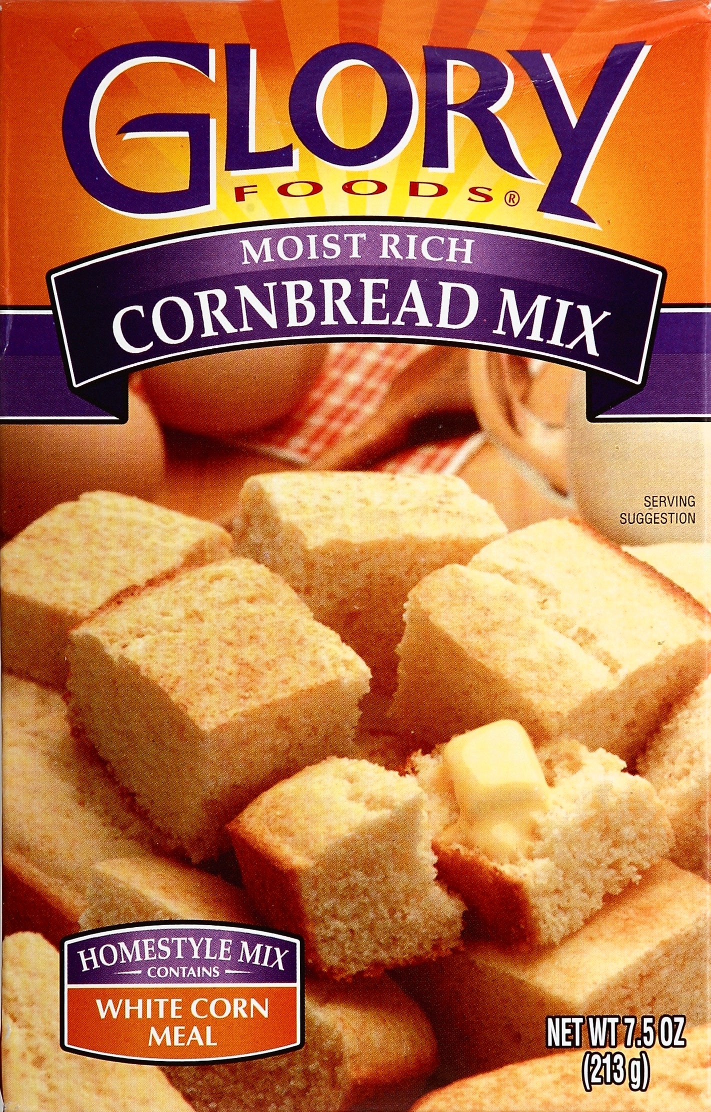 Glory Foods Cornbread Mix 7.5 oz - Case of 24