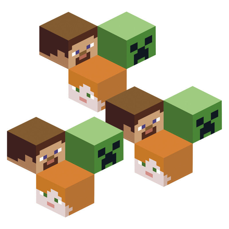 EUREKA - Minecraft Assorted Paper Cut Out, 36 Per Pack, 3 Packs