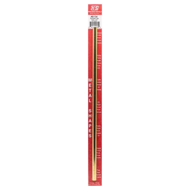 K&S - K&S 11/32 in. D X 12 in. L Round Brass Tube 1 pk