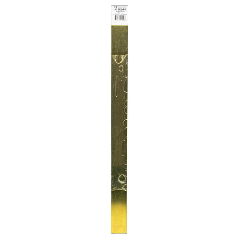 K&S - K&S 0.064 in. X 1 in. W X 12 in. L Mill Brass Metal Strip
