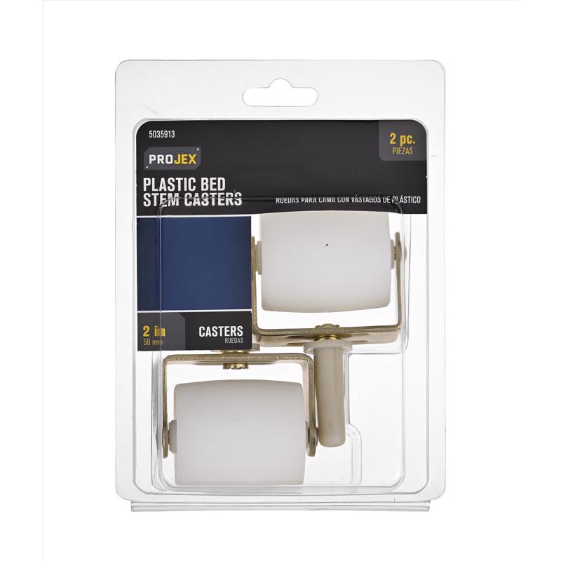 PROJEX - Projex 0 in. D Swivel Aluminum Caster 125 lb 2 pk