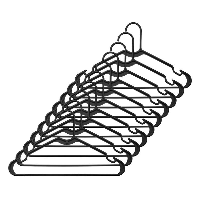 WHITMOR - Whitmor Plastic Black Hanger 10 pk