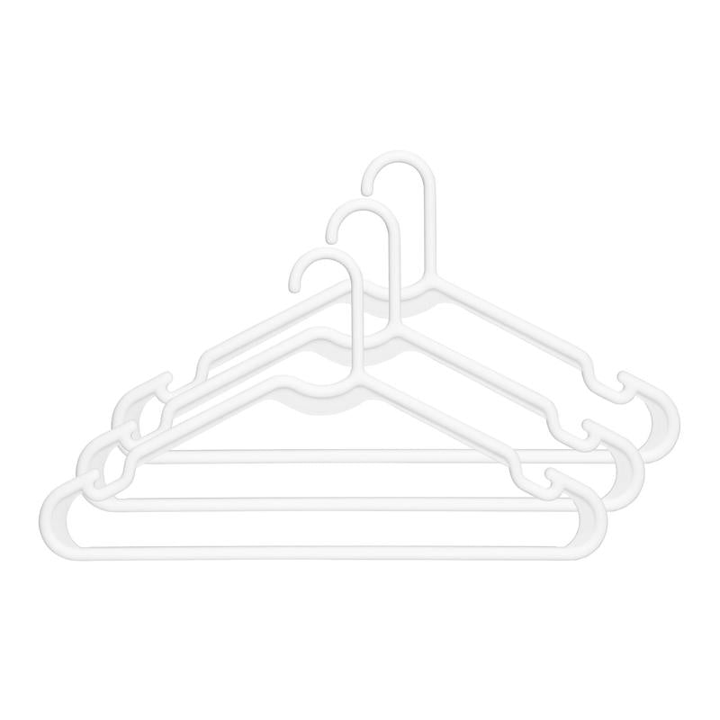 WHITMOR - Whitmor Plastic White Hanger 3 pk