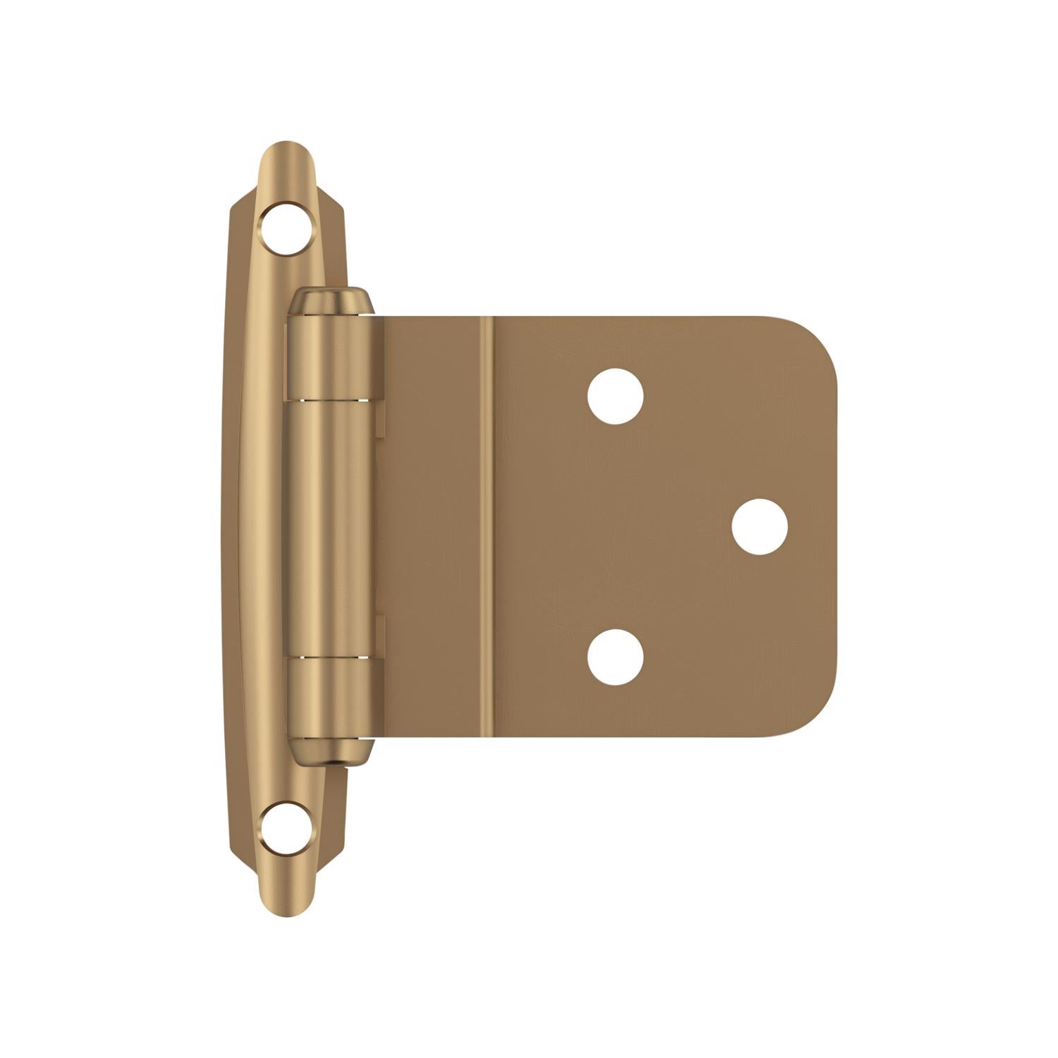 Amerock 2-15/79 in. W X 2-3/4 in. L Champagne Bronze Brown Steel Inset Hinge 2 pk