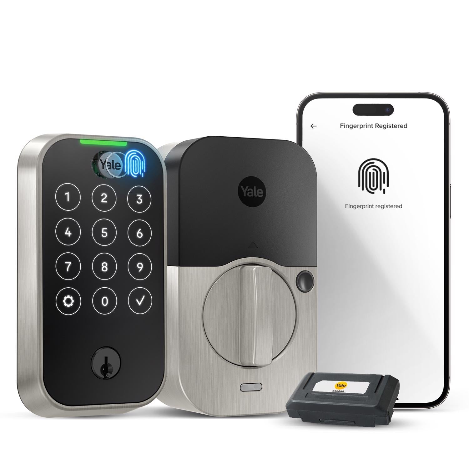 Yale Assure Lock 2 Satin Nickel Metal Wi-Fi Keypad Smart Lock