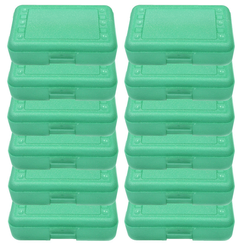 ROMANOFF - Pencil Box, Lime Sparkle, Pack of 12