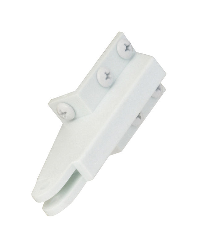 WRIGHT - Wright White Plastic Bracket 1 pk