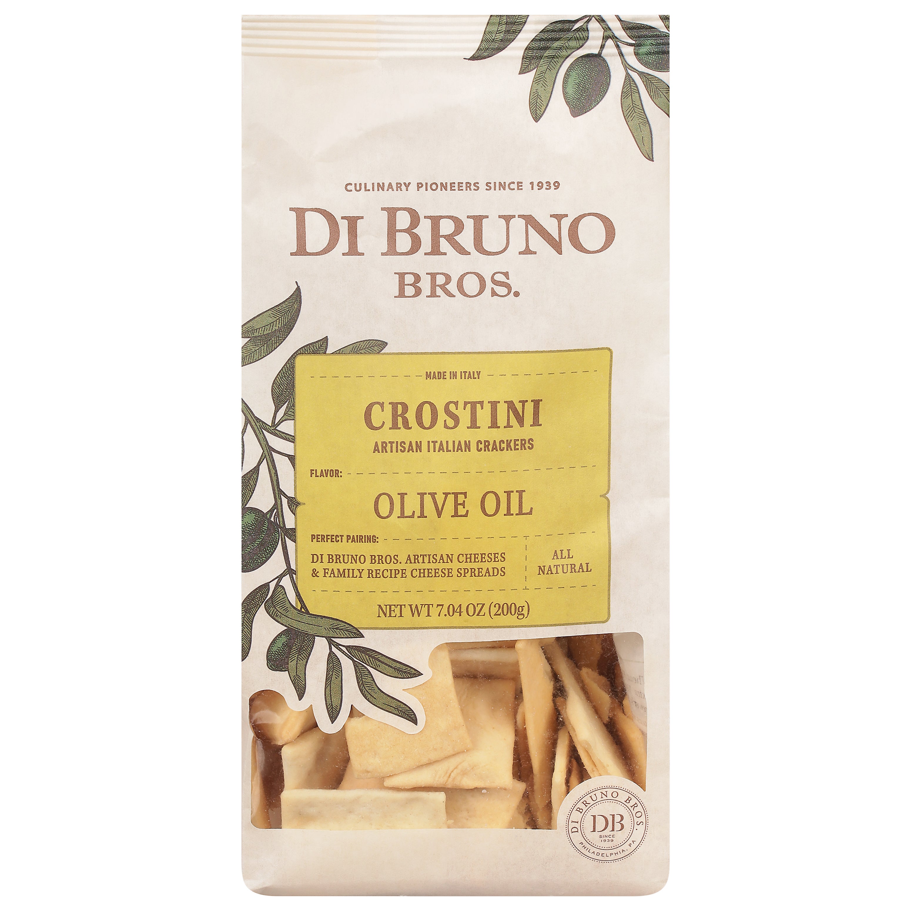 Di Bruno Bros. Olive Oil Crostini 7.04 oz - Case of 12