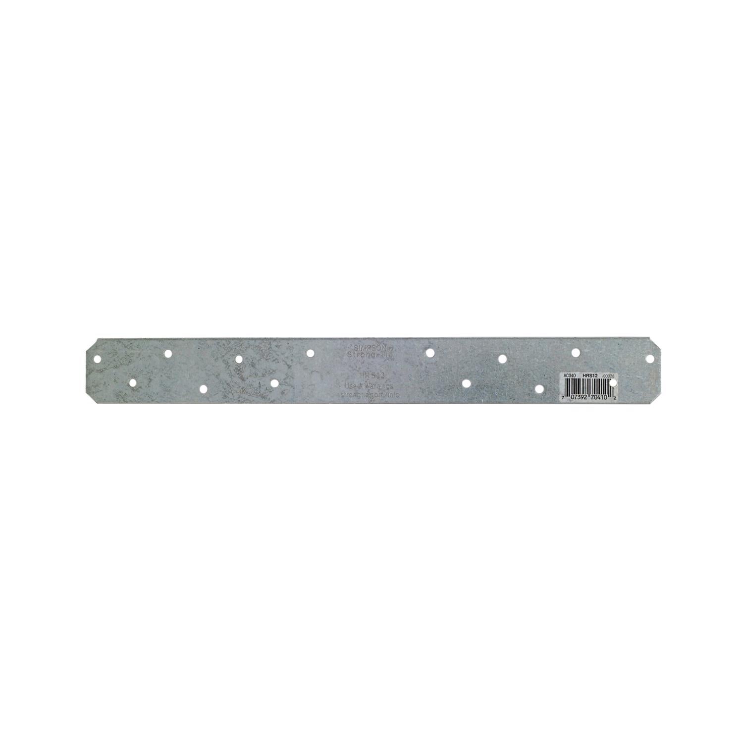 Simpson Strong-Tie 12 in. H X 1.3 in. W 12 Ga. Galvanized Steel Strap