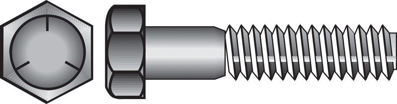HILLMAN - Hillman 3/8 in. D X 4-1/2 in. L Heat Treated Zinc Steel Hex Head Cap Screw 50 pk