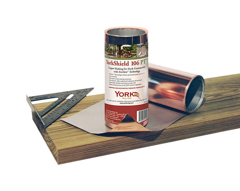 YORK - York 106 PT 8 in. W X 20 ft. L Copper Flashing Brown