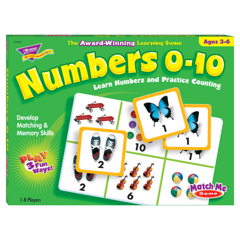 TREND - Numbers 0-10 Match Me® Games
