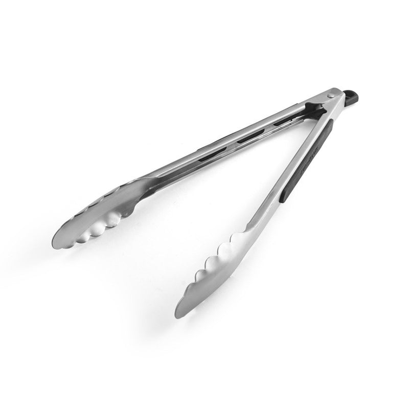 FARBERWARE - Farberware Silver Silicone/Stainless Steel Tongs