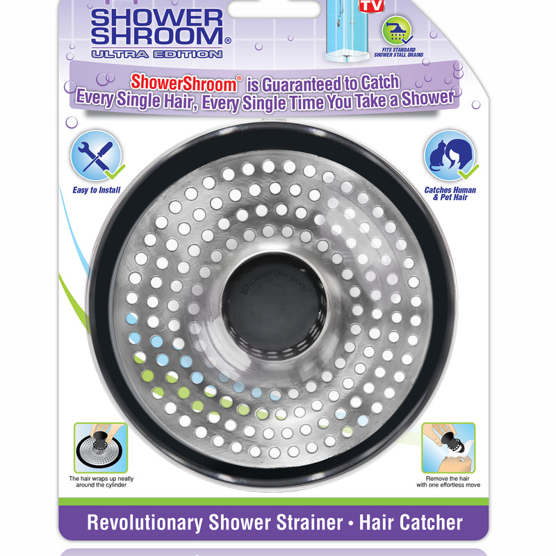 SHOWERSHROOM - ShowerShroom Ultra Edition Brushed Stainless Steel Drain Protector