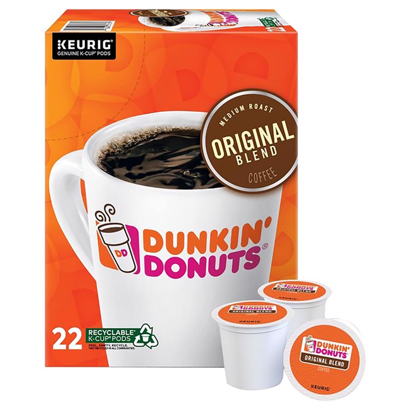 KEURIG - Keurig Dunkin' Donuts Original Blend Coffee K-Cups 22 pk