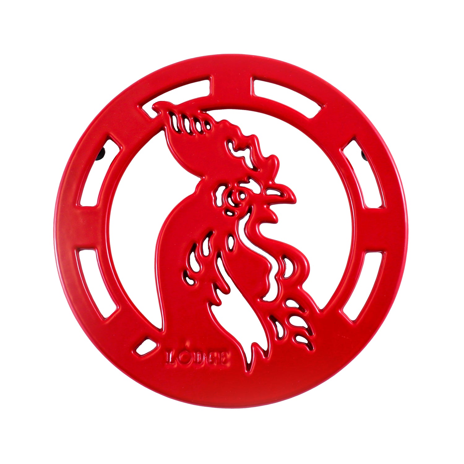 Lodge Cast Iron Rooster Trivet Red - Case of 6