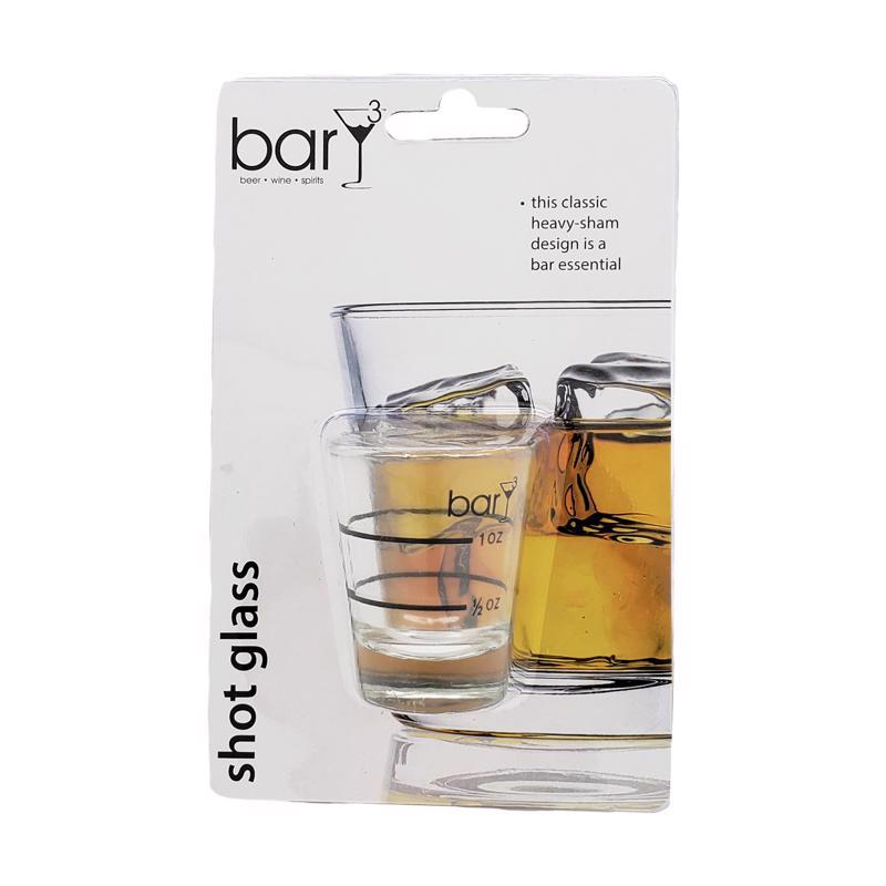BARY3 - BarY3 1.5 oz Clear Glass Shot Glass
