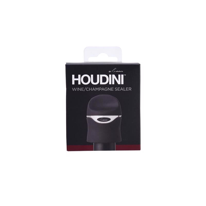 HOUDINI - Houdini Black Plastic/Silicone Champagne Sealer