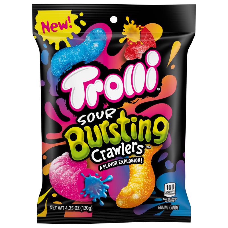 TROLLI - Trolli Sour Brusting Crawlers Assortment Gummi Candy 4.25 oz - Case of 12