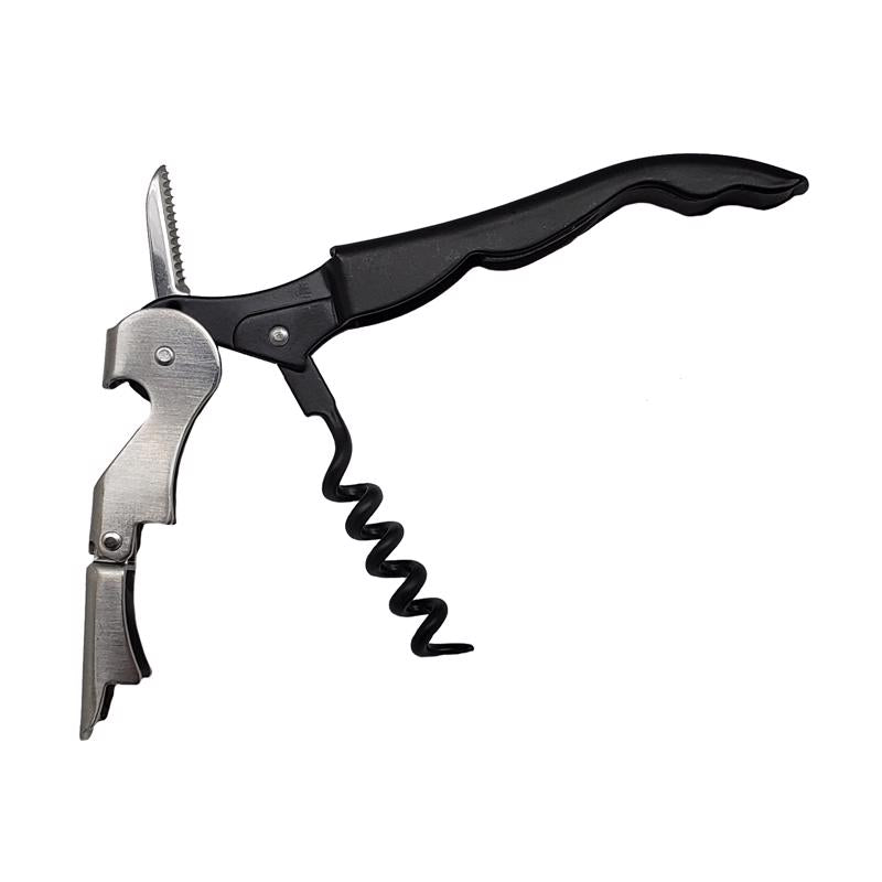 BARY3 - BarY3 Black/Silver Steel/Polypropylene Waiter's Corkscrew