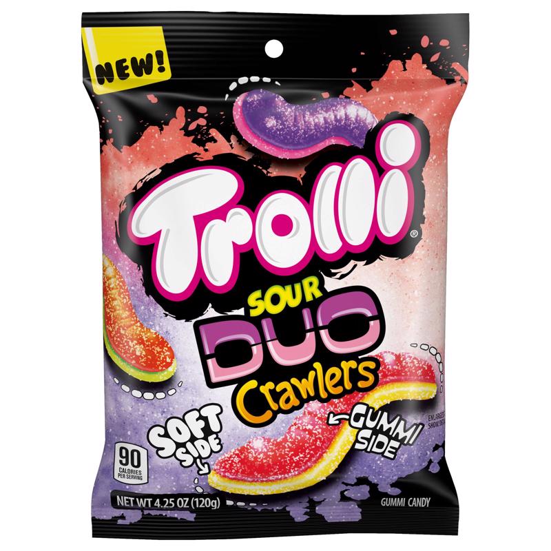 TROLLI - Trolli Sour Duo Crawlers Gummy Candy 4.25 oz - Case of 12