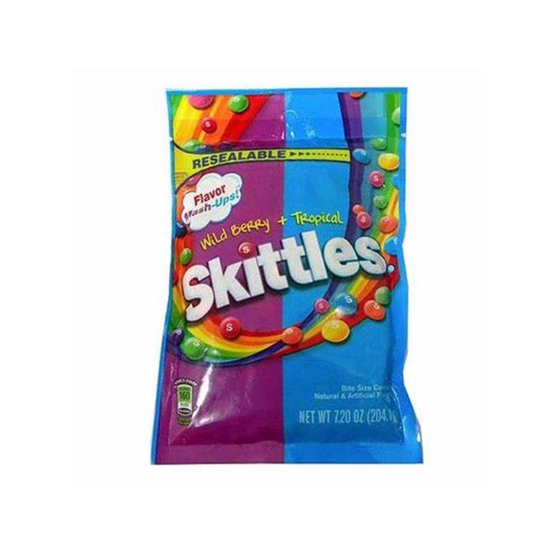 SKITTLES - Skittles Mash Ups Tropical and Wildberry Candy 7.2 oz - Case of 12