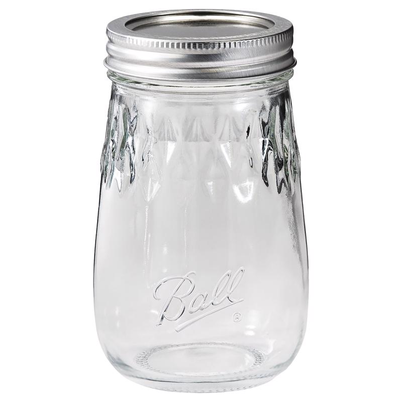 BALL - Ball Regular Mouth Tapered Mason Jar 16 oz 4 pk