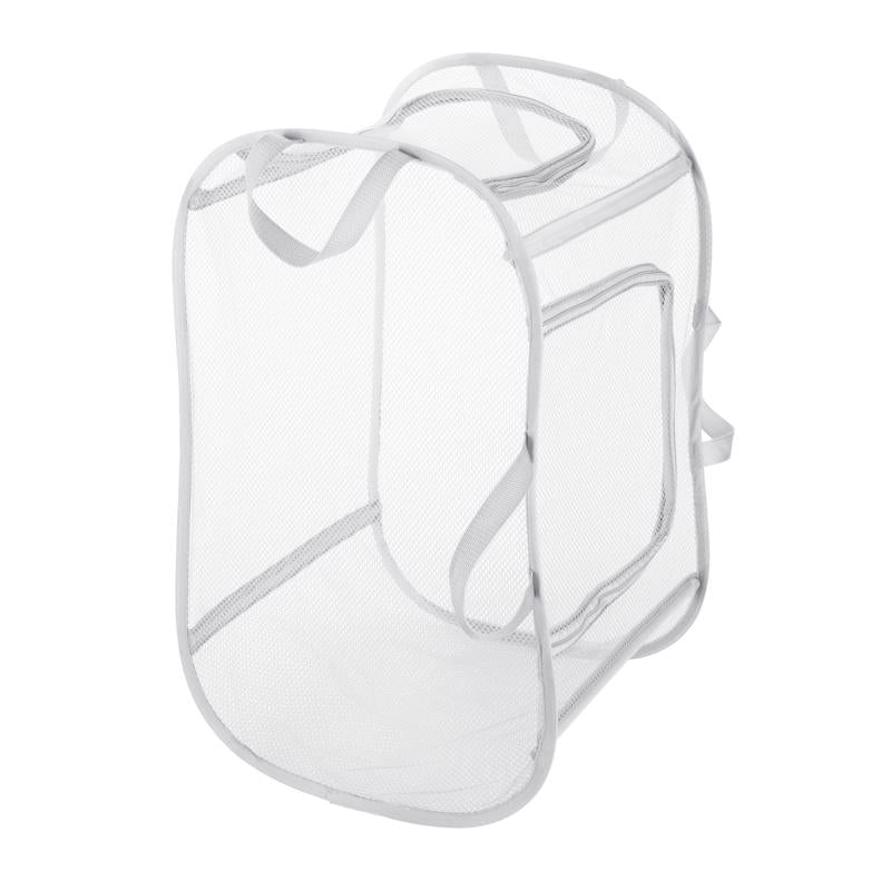 WHITMOR - Whitmor White Fabric Collapsible Hamper