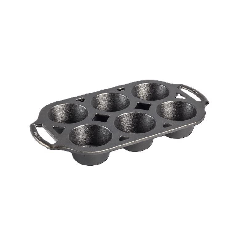 LODGE - Lodge 7 in. W X 13 in. L Muffin Pan Gray 1 pc