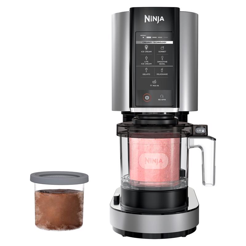 NINJA - Ninja Creami Silver 0.5 qt Ice Cream Maker 16 in. H X 7 in. W X 12 in. L
