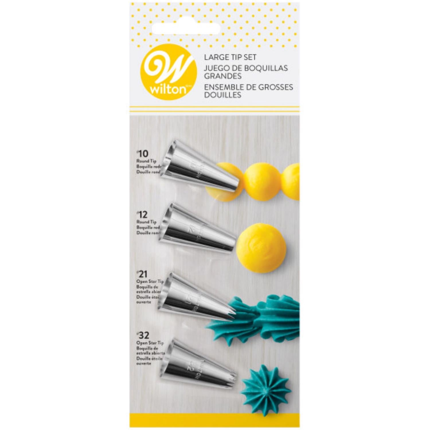Wilton Stainless Steel Large Piping Tips 4 pc