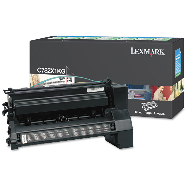 Lexmark - C782X1KG Extra High-Yield Toner, 15,000 Page-Yield, Black