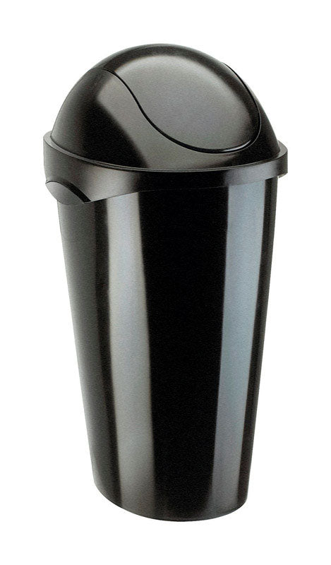 UMBRA - Umbra 13 gal Black Plastic Swing-Top Trash Can - Case of 3