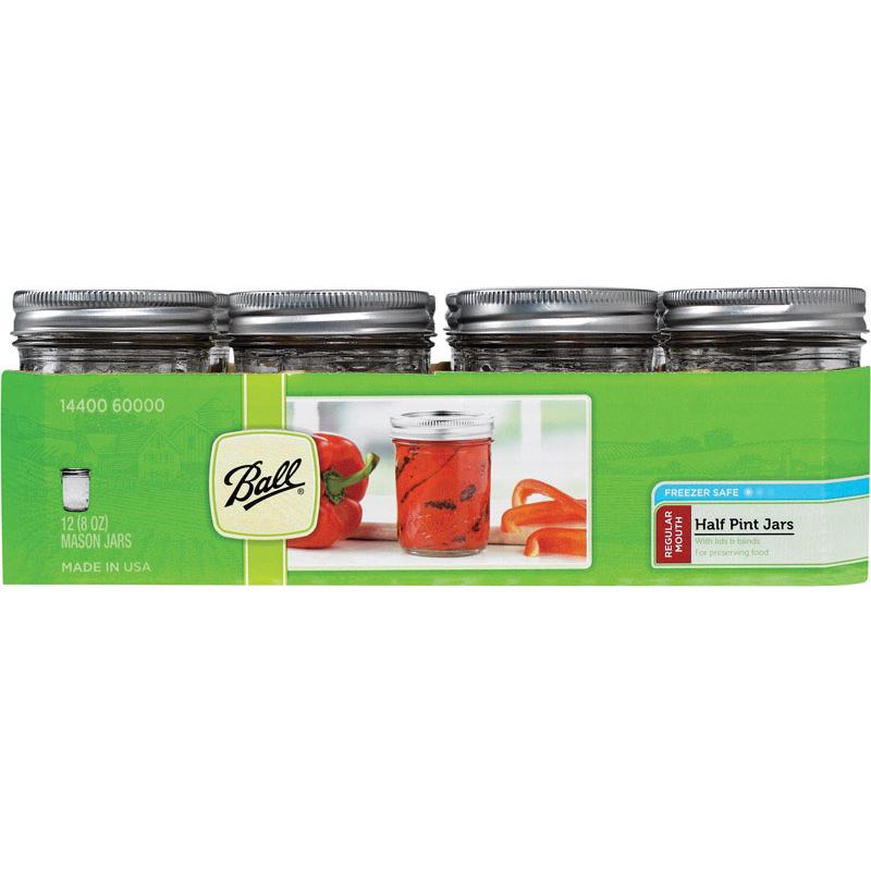 BALL - Ball Regular Mouth Mason Jar 8 oz 12 pk