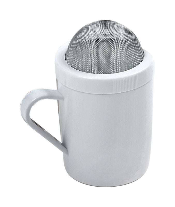 NORPRO - Norpro White Stainless Steel Flour and Sugar Shaker 8 oz