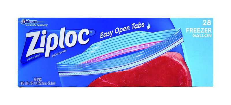 ZIPLOC - Ziploc 1 gal Clear Freezer Bag 28 pk