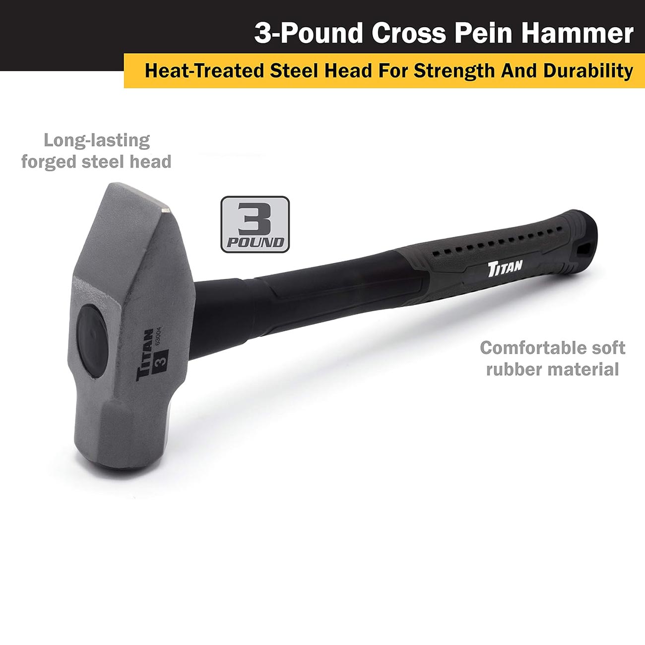 Titan 3 lbs. (48oz) Cross Pein Hammer